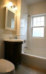 a remodeled bathroom